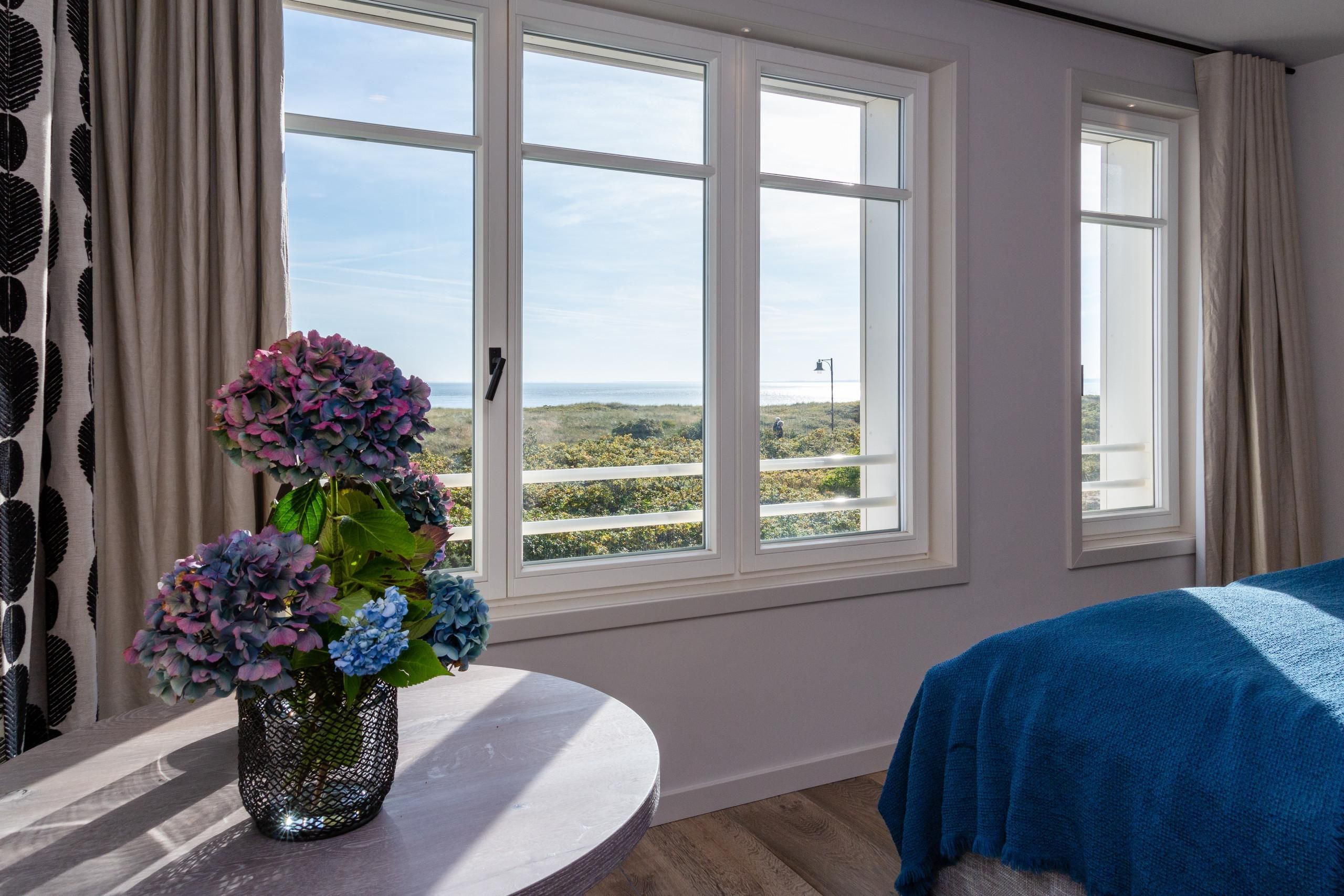 Doppelbett in Ferienwohnung auf Sylt