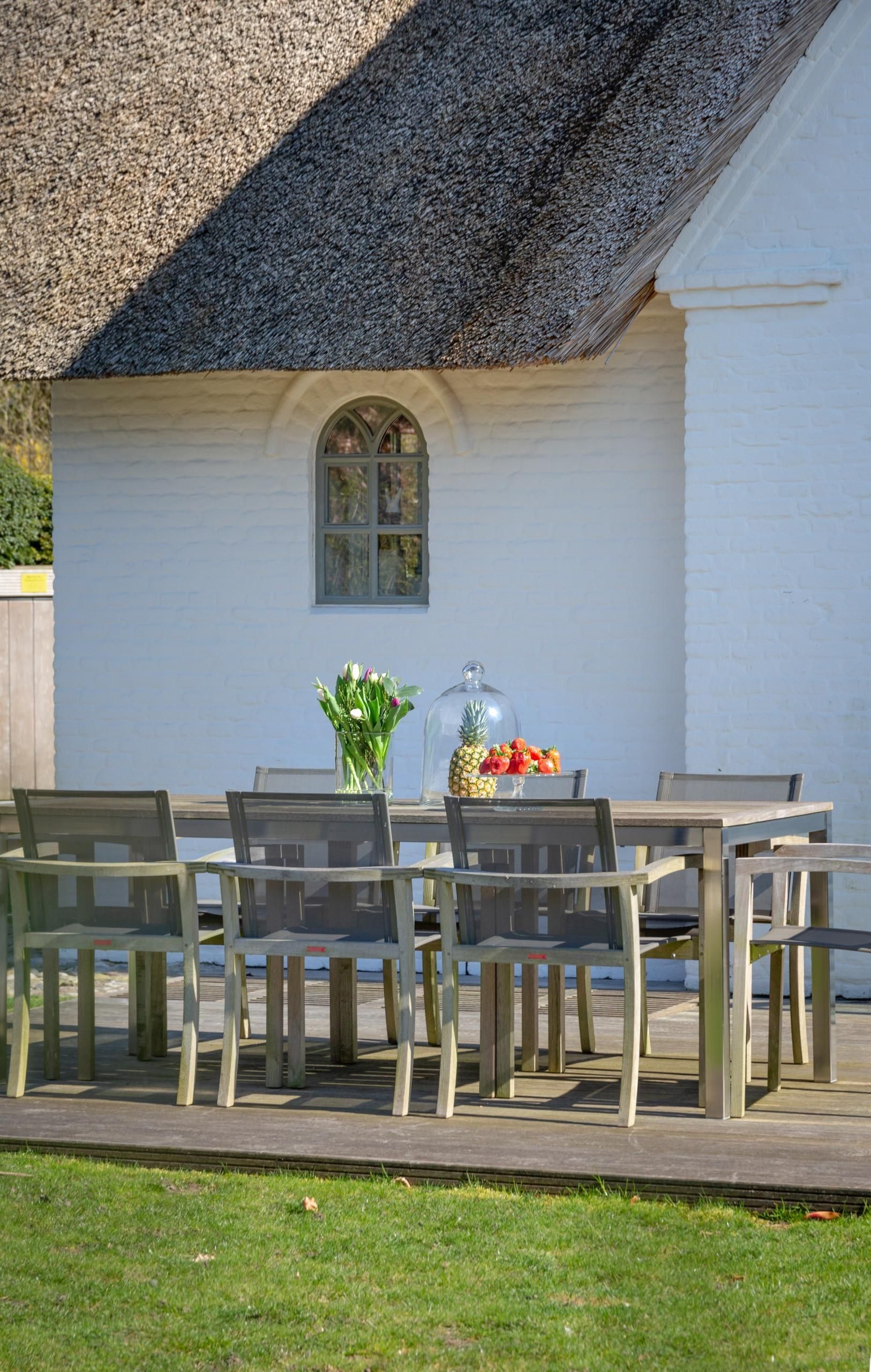 Terrasse in Ferienwohnung auf Sylt