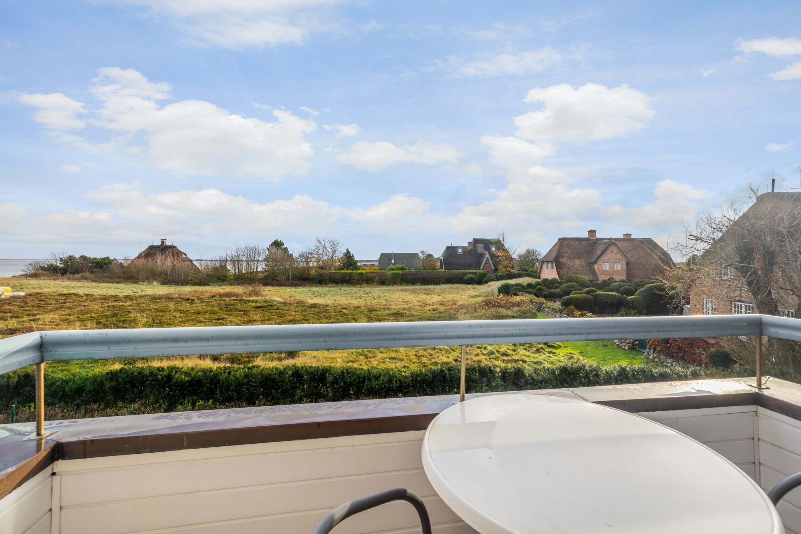 Balkon in Ferienhaus auf Sylt