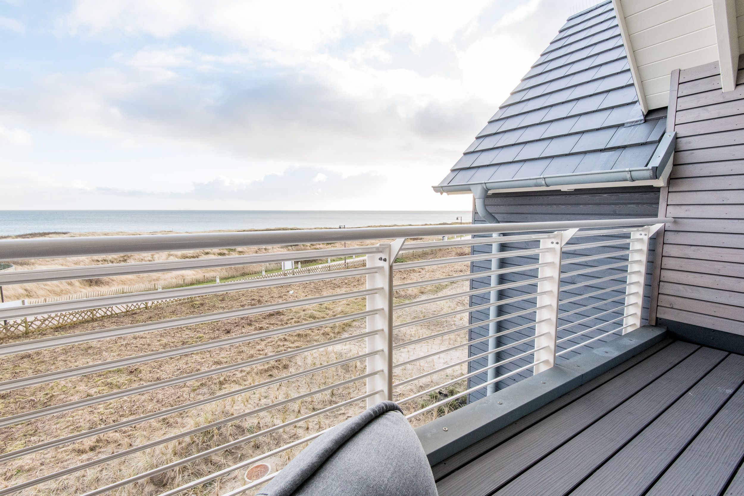 Balkon in Ferienhaus auf Sylt