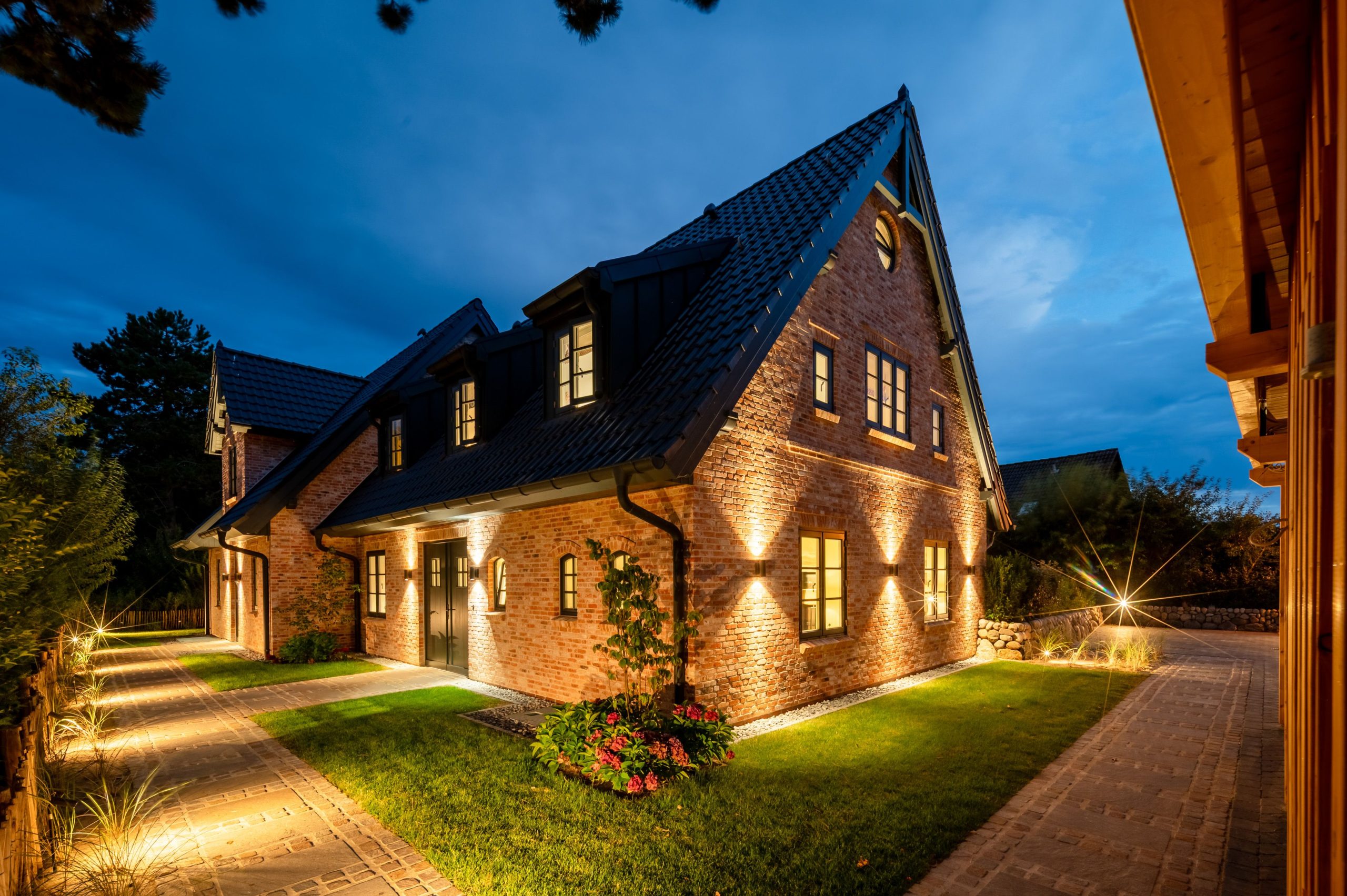 Garten von Ferienhaus auf Sylt