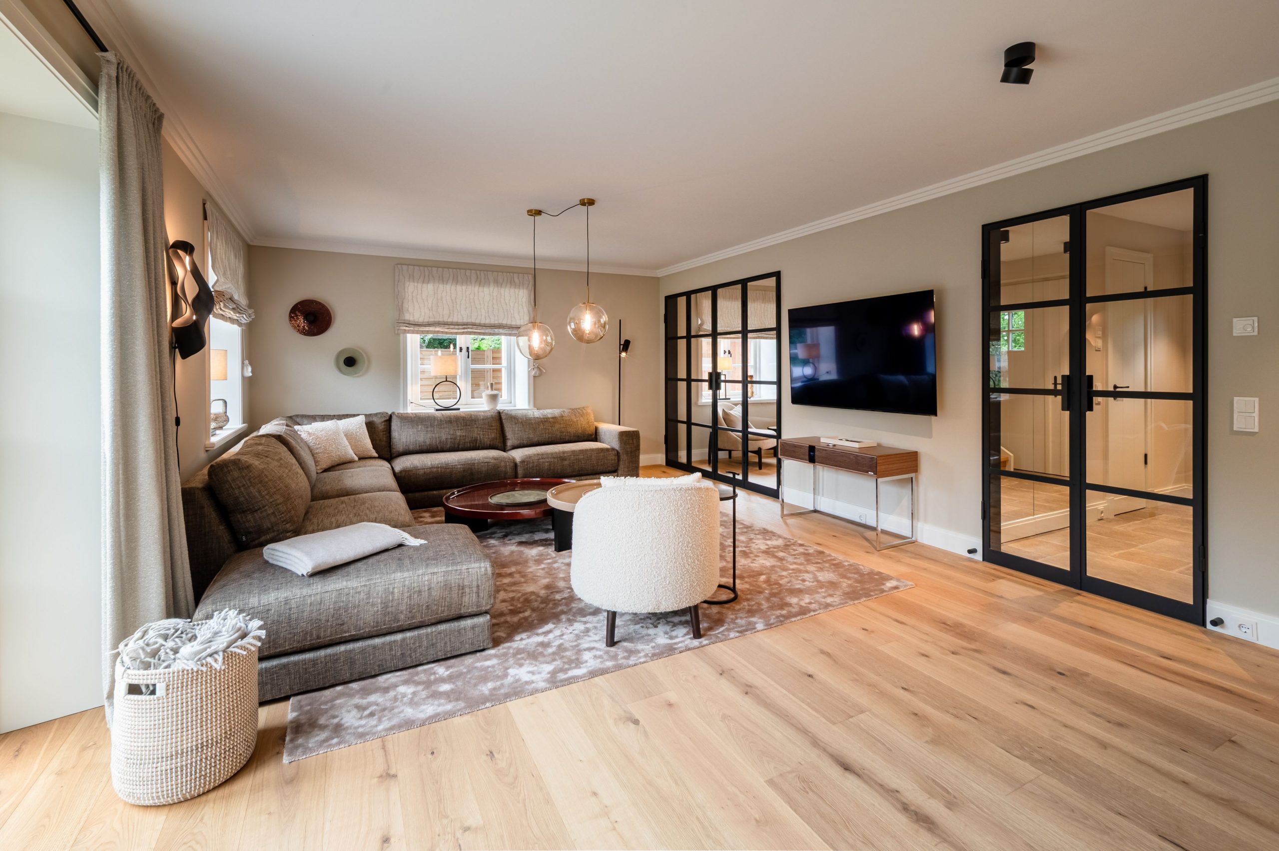 Wohnzimmer in Ferienhaus auf Sylt