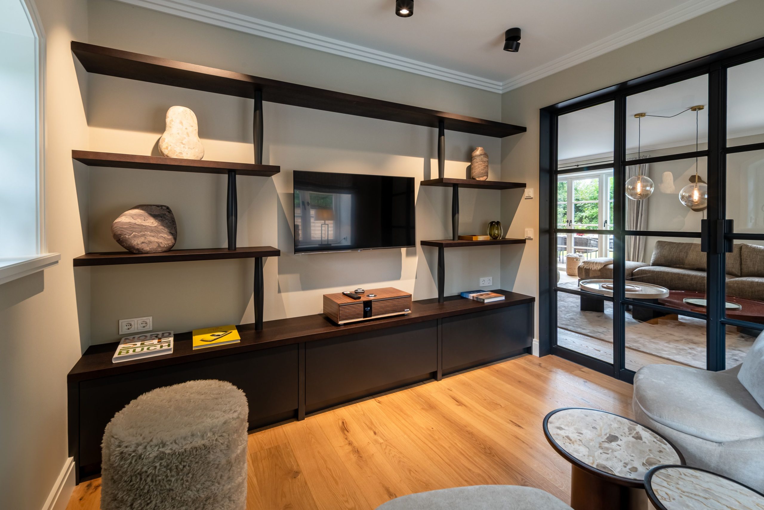 Wohnzimmer in Ferienhaus auf Sylt