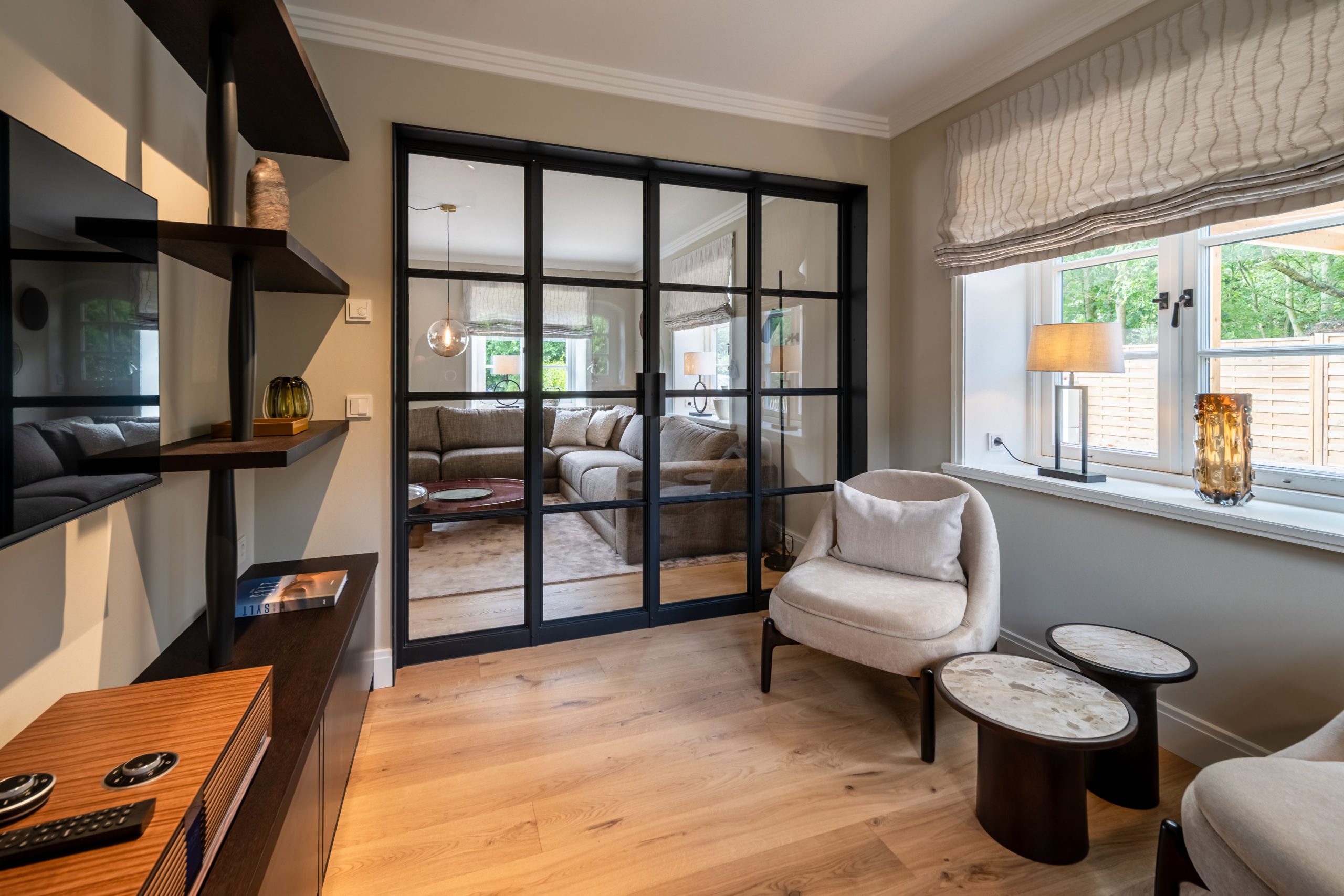 Wohnzimmer in Ferienhaus auf Sylt