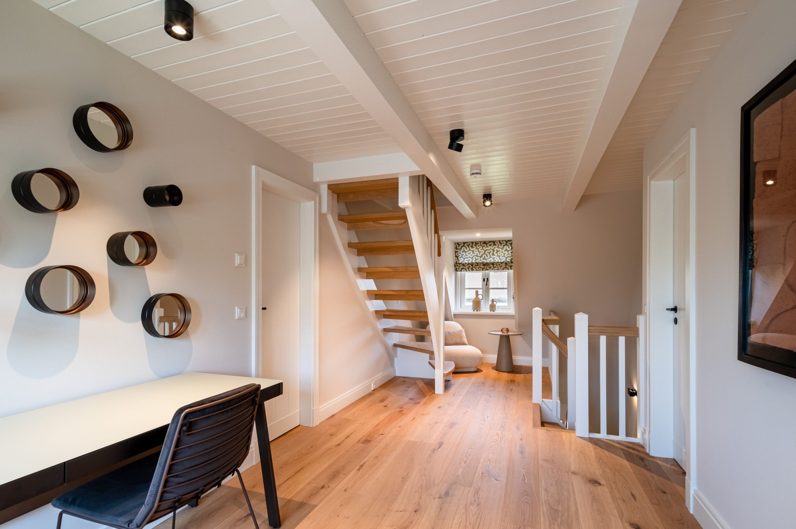 Flur und Treppe in Ferienhaus auf Sylt