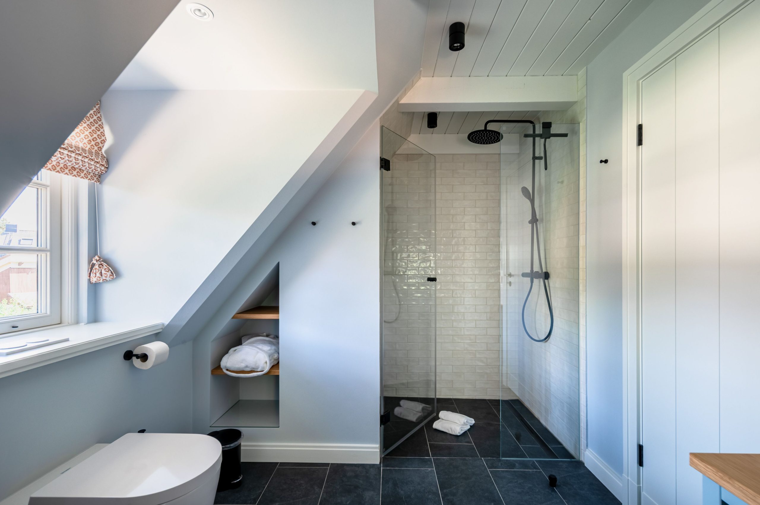 Badezimmer in Ferienhaus auf Sylt