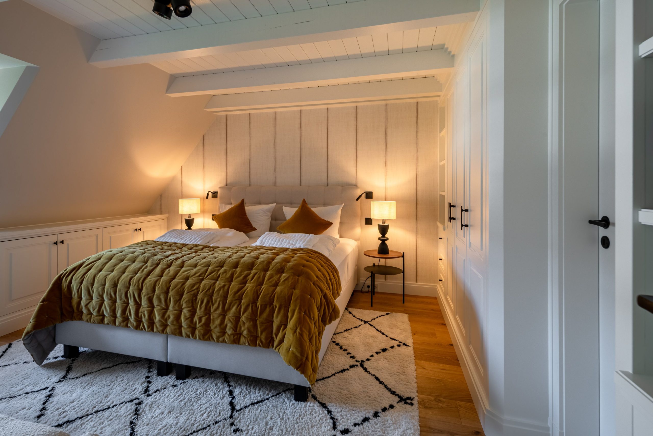 Schlafzimmer in Ferienhaus auf Sylt