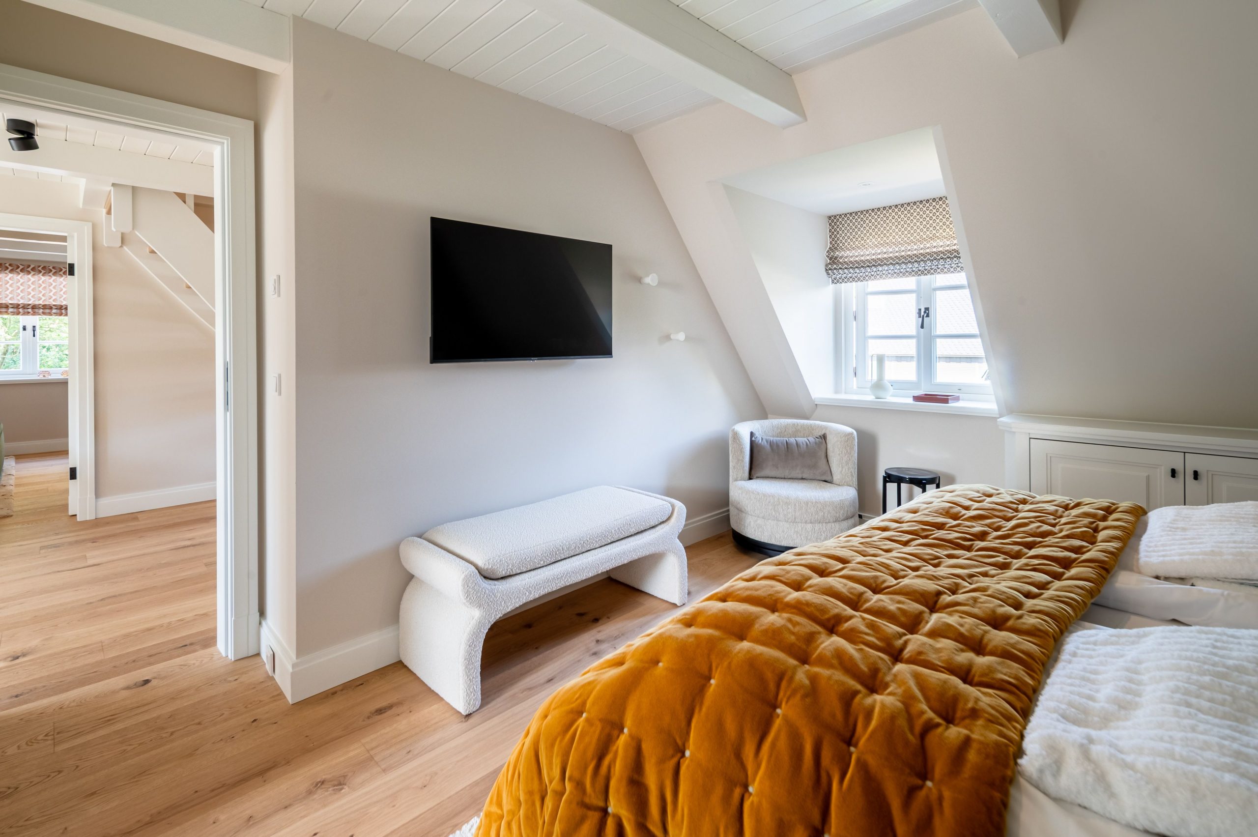 Schlafzimmer in Ferienhaus auf Sylt