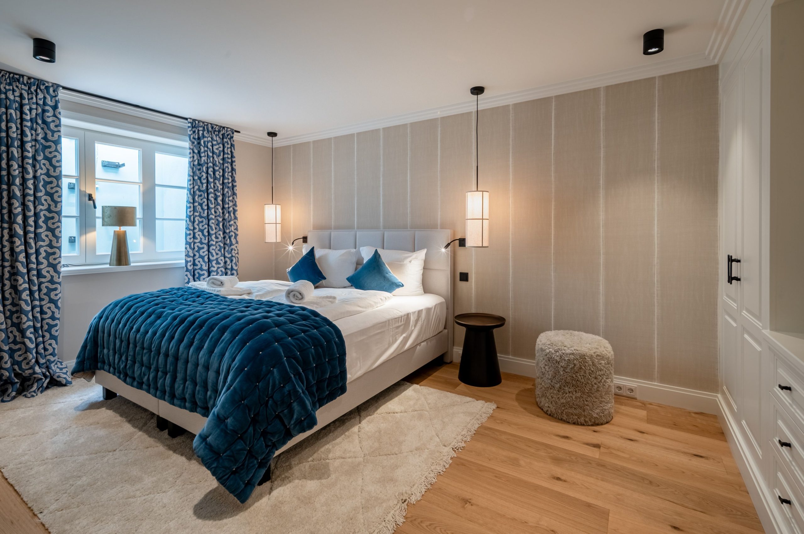 Schlafzimmer in Ferienhaus auf Sylt