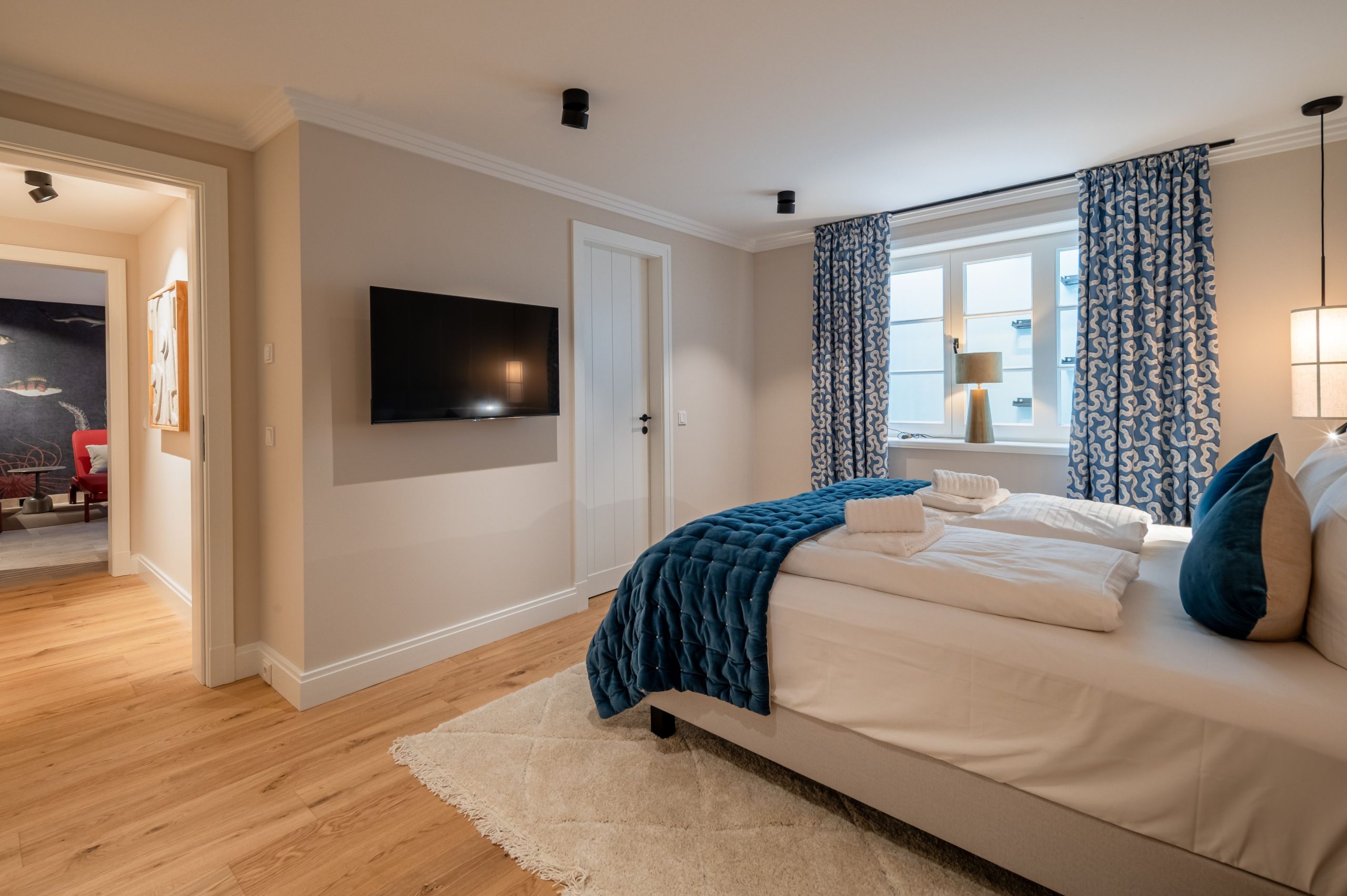 Schlafzimmer in Ferienhaus auf Sylt