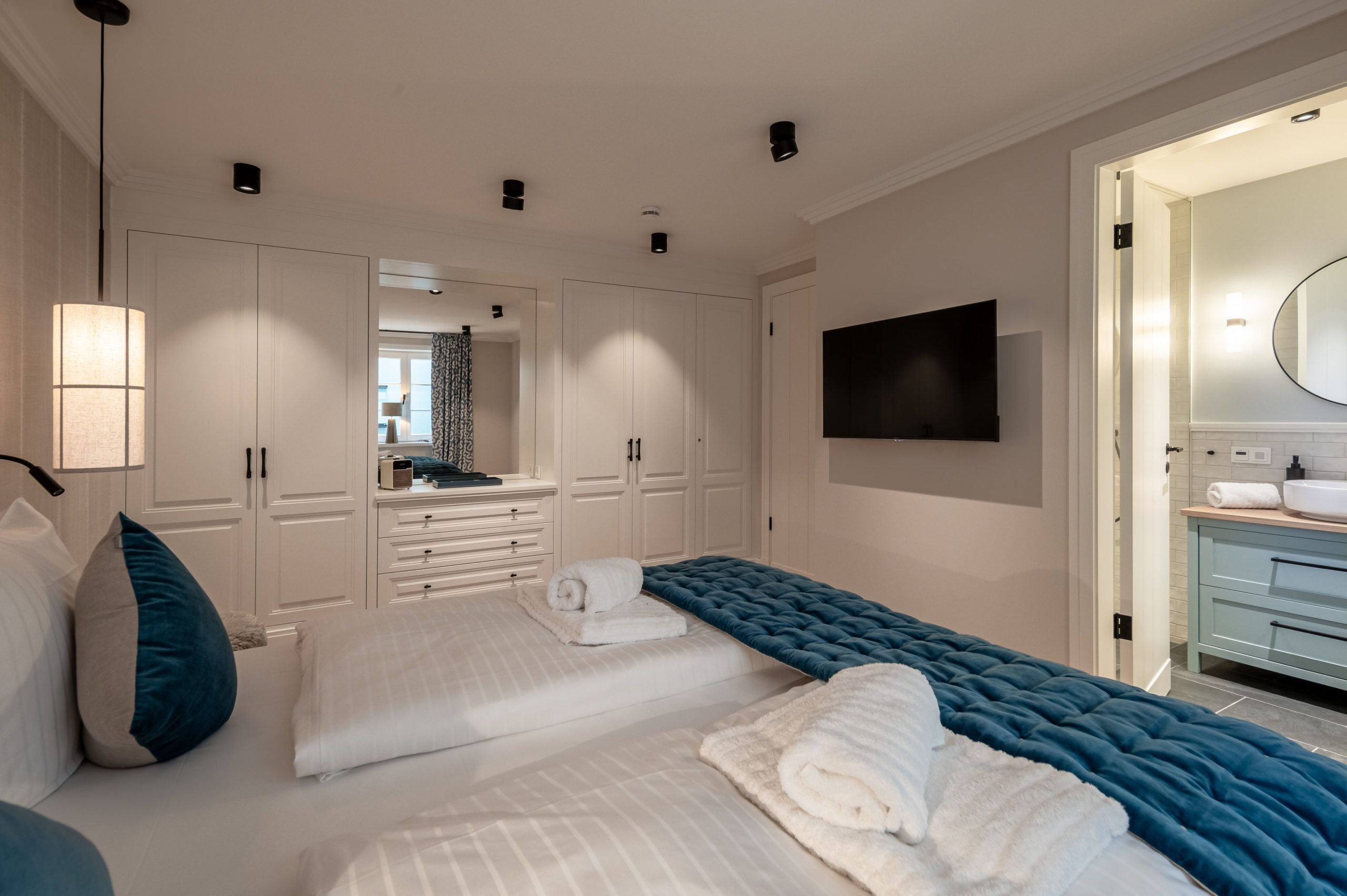 Schlafzimmer in Ferienhaus auf Sylt