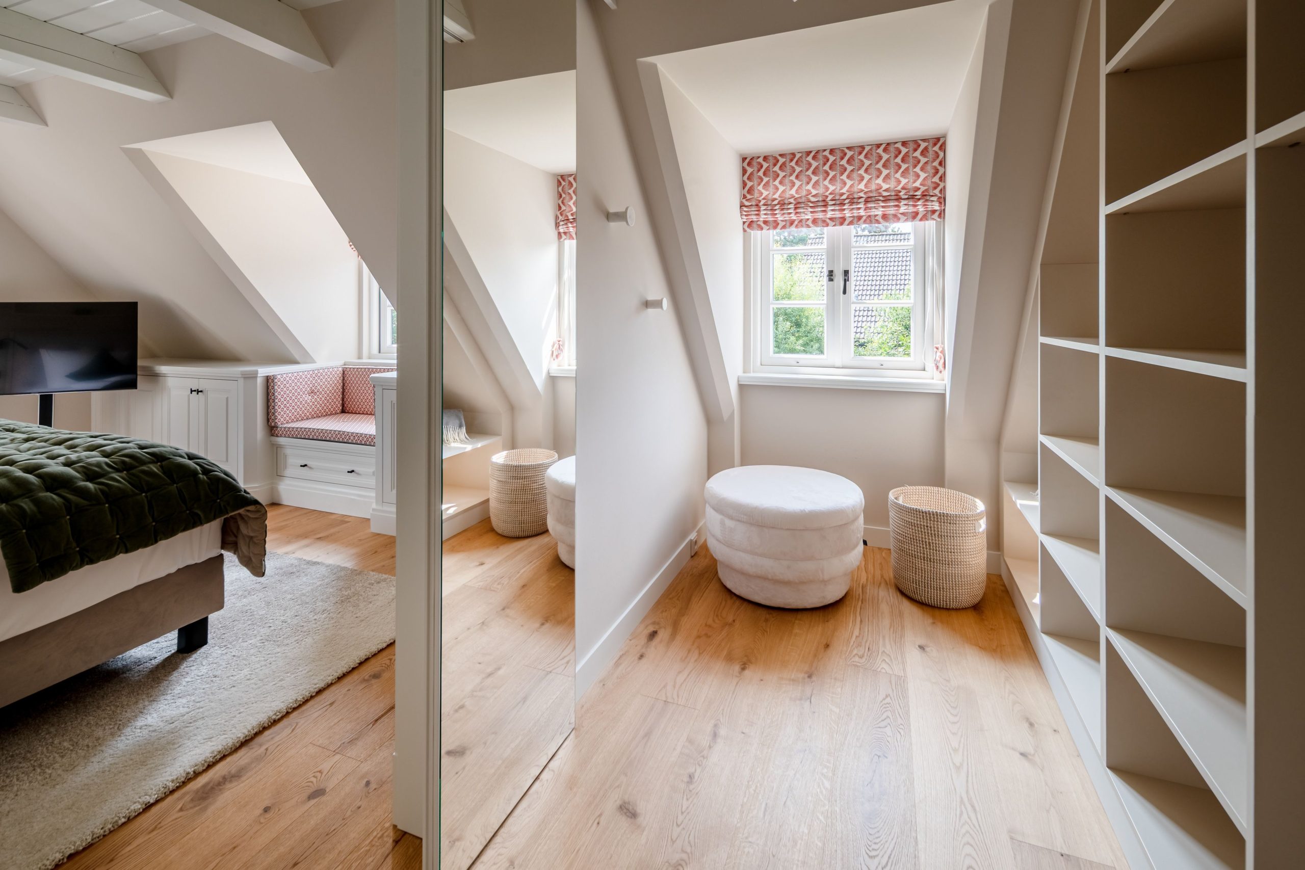 Schlafzimmer und Ankleidezimmer in Ferienhaus auf Sylt