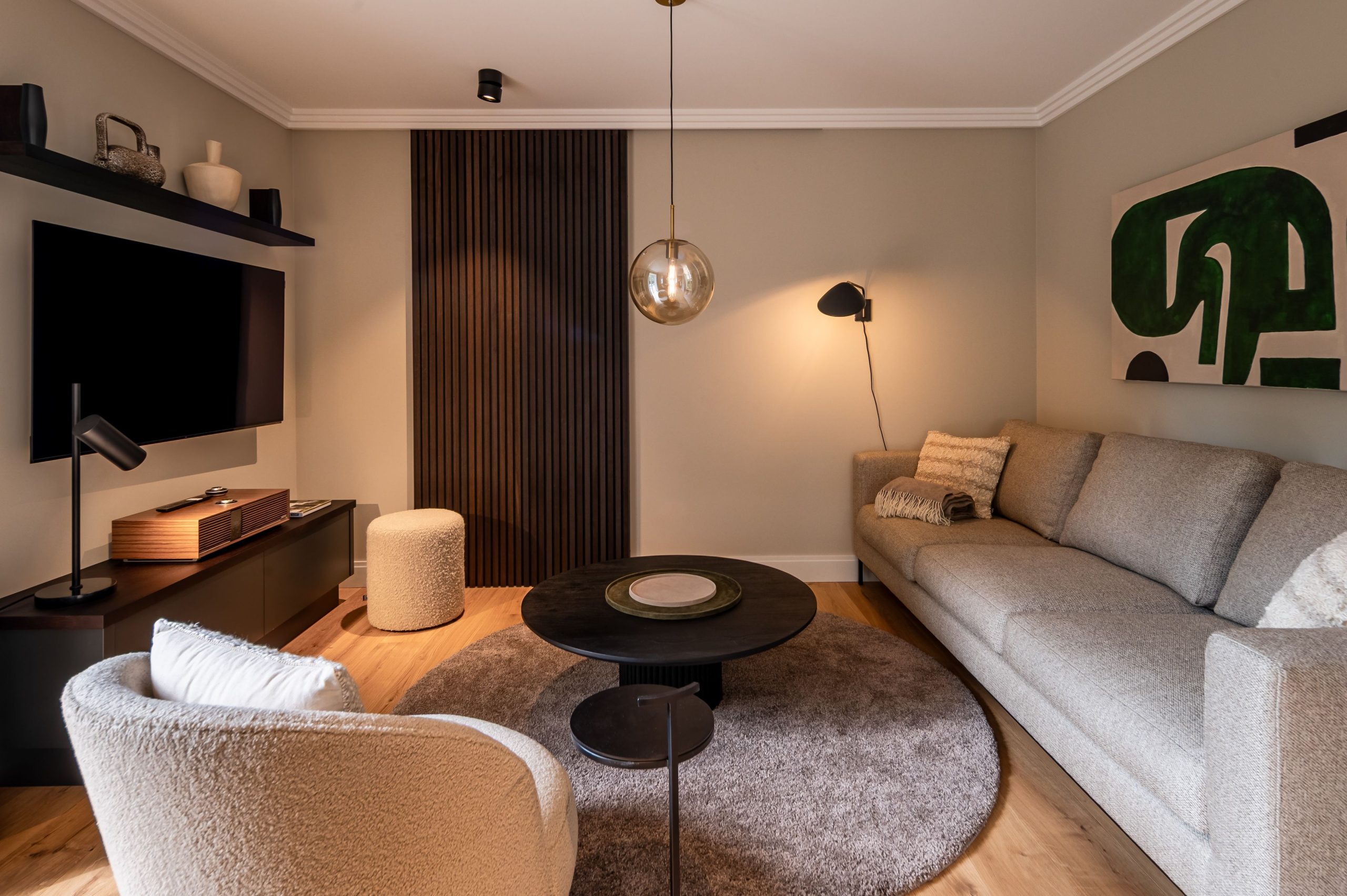 Wohnzimmer in Ferienhaus auf Sylt