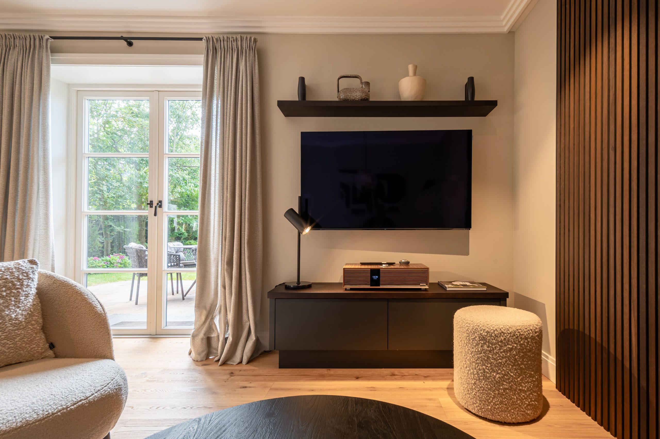 Wohnzimmer in Ferienhaus auf Sylt