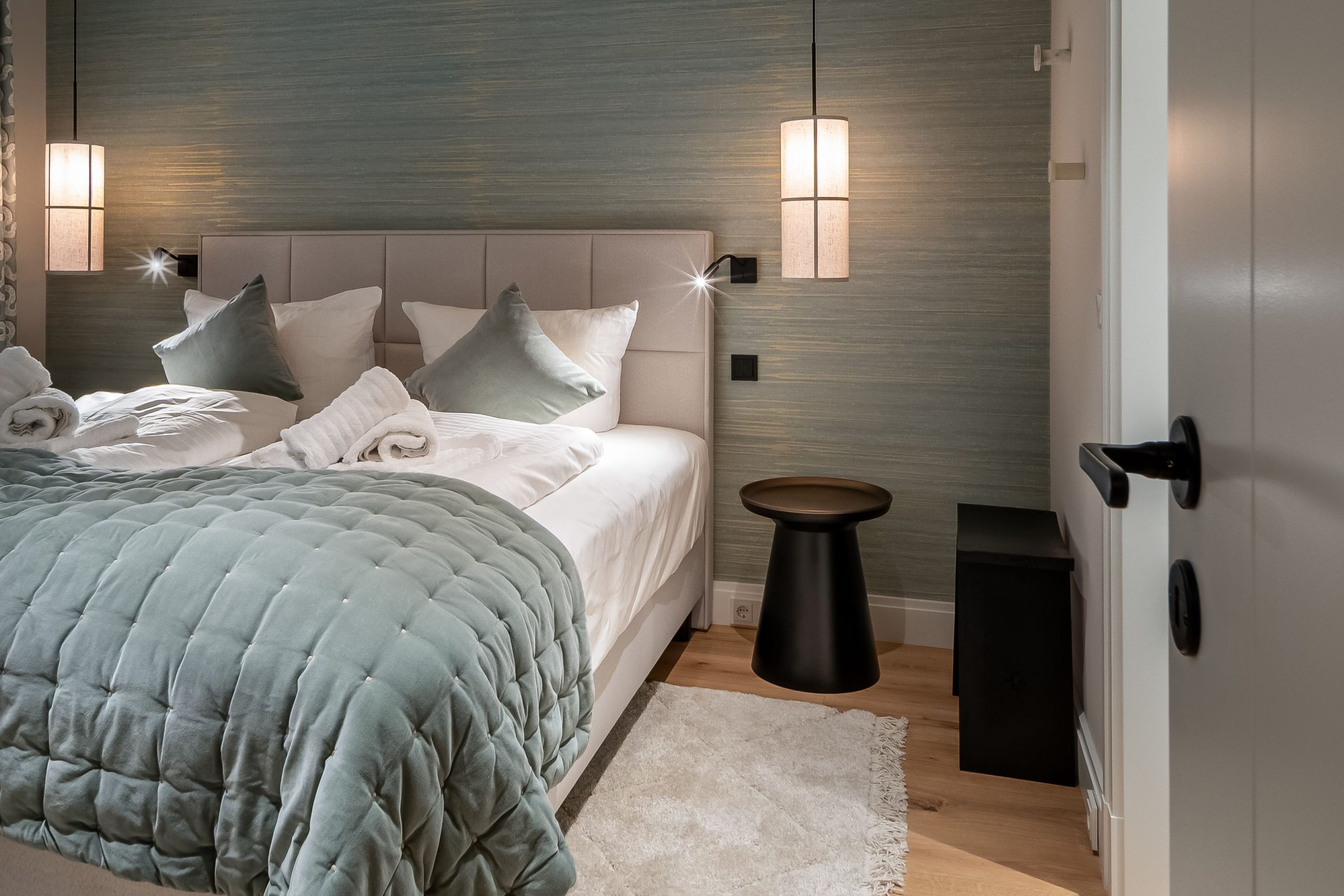Schlafzimmer in Ferienhaus auf Sylt