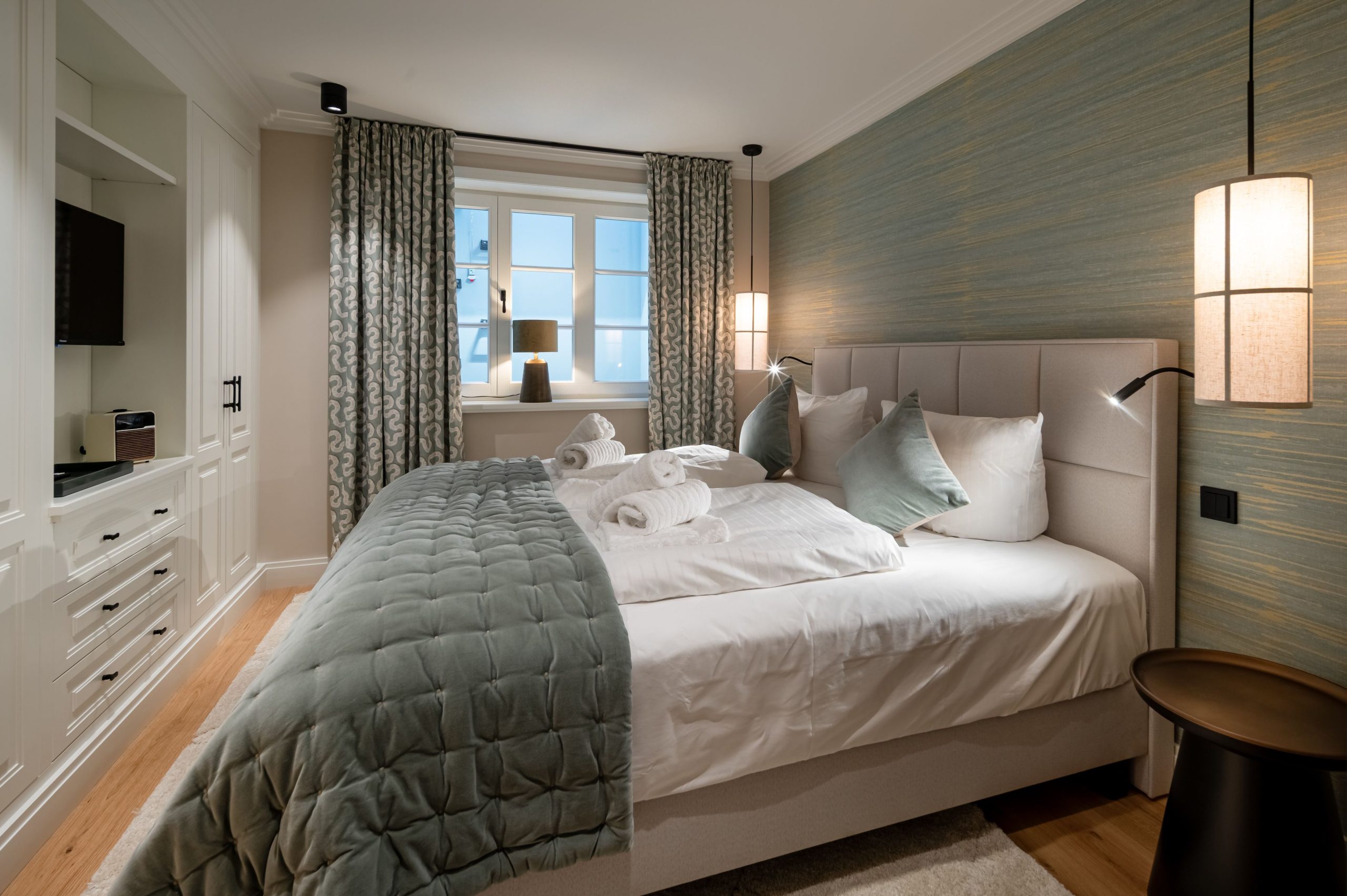 Schlafzimmer in Ferienhaus auf Sylt